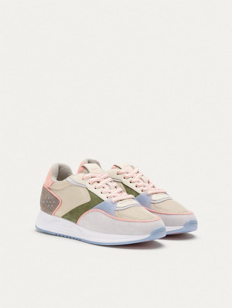 Hoff District Pilsen Sneakers Dames Roze Groen Khaki | QCB4434XY